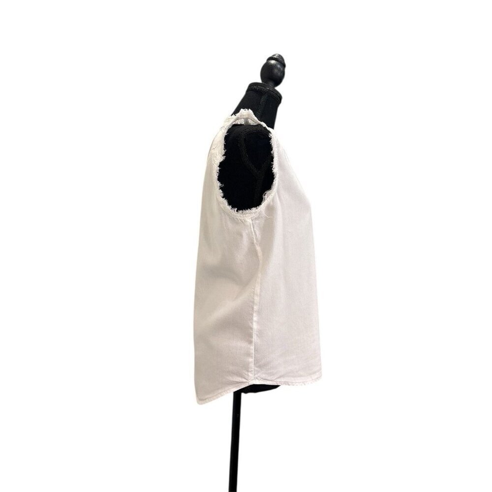Anthropologie Cloth & Stone White Tank Top Blouse size XS - Picture 2 of 6